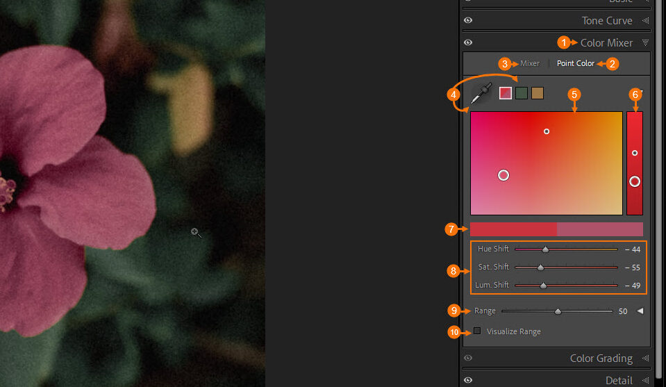 Lightroom Point Color